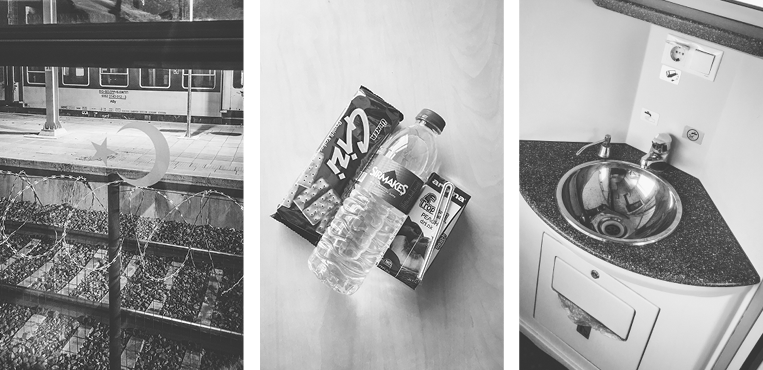 Border. Free bonuses. Sink and socket in the compartment.